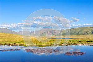 Siberia. Altai. View on mountain valley