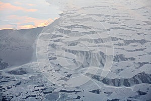 Siberia Iceberg melting, climate change