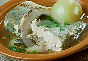 Siberian fish soup of omul