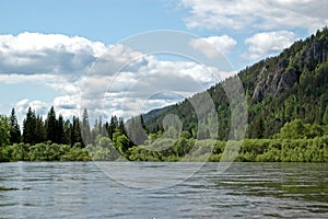 The Siberian mountain river Mana