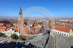 Sibiu aerial, Romania