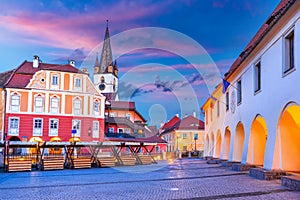 Sibiu, Romania - Travel sight of medieval downtown, Transylvania