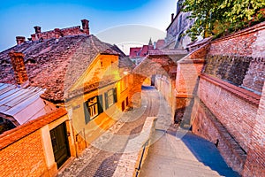 Sibiu, Transylvania, Romania - Passage of the Stairs