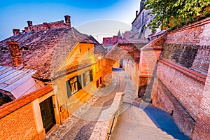 Sibiu, Transylvania, Romania - Passage of the Stairs