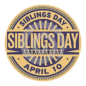 Siblings Day stamp