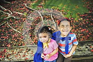 Siblings Dress up Playtime Park Concept