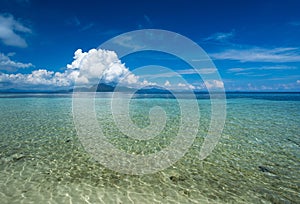 Sibuan Island summer background