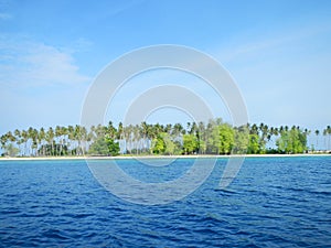 Sibuan Island with trees photo