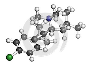 Sibutramine obesity drug molecule.