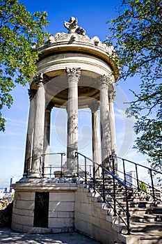 Sibyl temple in Buttes-Chaumont Park, Paris