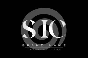 SIC abstract letter logo design