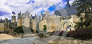 sic medieval castles of Loire valley - Montreuil-Bellay. France