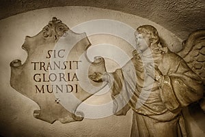 Sic transit gloria mundi Latin phrase photo