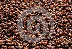 Sichuan pepper placed throughout the screen