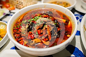 Sichuan style spicy food