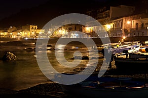 Sicilia - town view at night