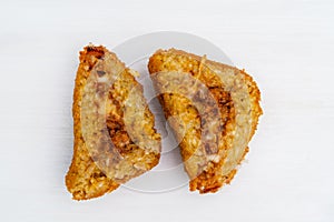 Sicilian Arancino or Arancina. A typical Sicilian street food