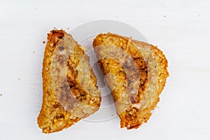 Sicilian Arancino or Arancina. A typical Sicilian street food