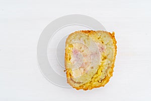 Sicilian Arancino or Arancina. A typical Sicilian street food photo