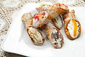 Sicilian cannoli