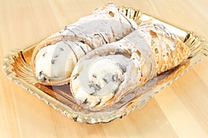 Sicilian cannoli