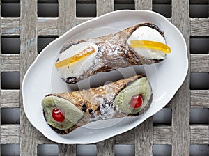 Sicilian cannoli