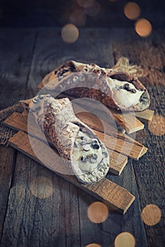 Sicilian cannoli