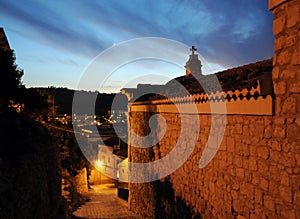 Sicilian city at night