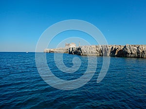 sicilian cliffs by sea