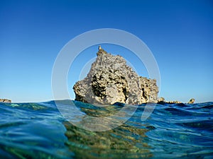 sicilian cliffs by sea