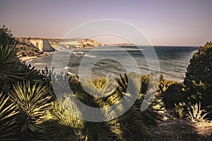 Sicilian coast during sunset