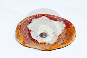 Sicilian Pizzetta. A typical street food from Sicily