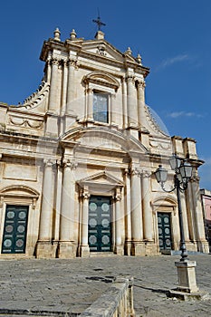 The Sicilian Town of Comiso street scene, Sicily Italy