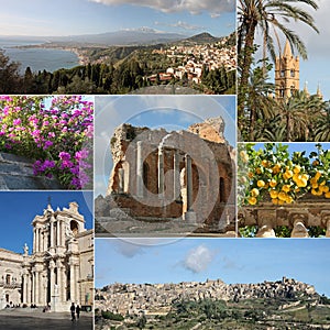 Sicily collage photo
