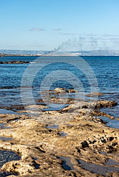 Sicily Island and Mediterranean sea - Portopalo di Capo Passero Italy