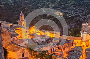 Sicily, Italy: aerial view of Ragusa Ibla