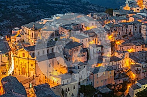 Sicily, Italy: aerial view of Ragusa Ibla