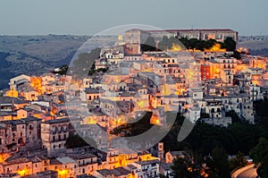 Sicily, Italy: aerial view of Ragusa Ibla