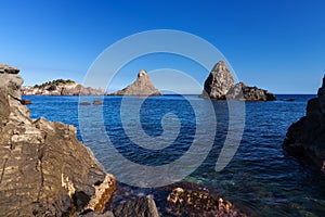 Sicily, Italy: Cyclopean Isles at Aci Trezza Faraglioni