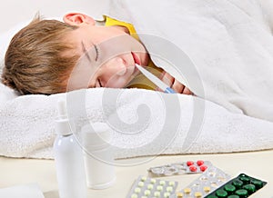 Sick Kid in the Bed