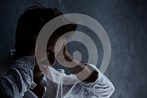 Sick man hearing voices