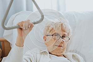 Sick older woman