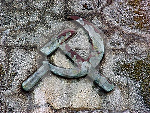 Sickle and hammer photo