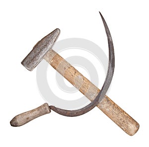 The sickle and the hammer communist symbol photo