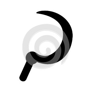 sickle icon or logo isolated sign symbol vector illustration