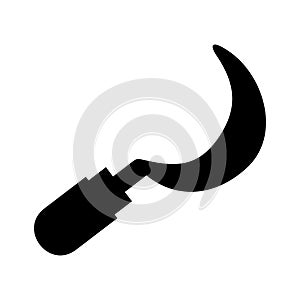 sickle icon or logo isolated sign symbol vector illustration