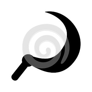 sickle icon or logo isolated sign symbol vector illustration