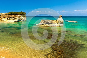 Sidari beach on Corfu (Kerkyra) island - Greece