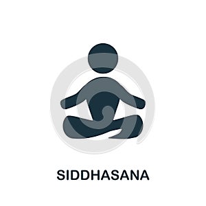 Siddhasana icon. Simple element from yoga collection. Creative Siddhasana icon for web design, templates, infographics