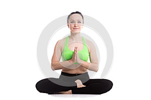 Siddhasana yoga pose photo